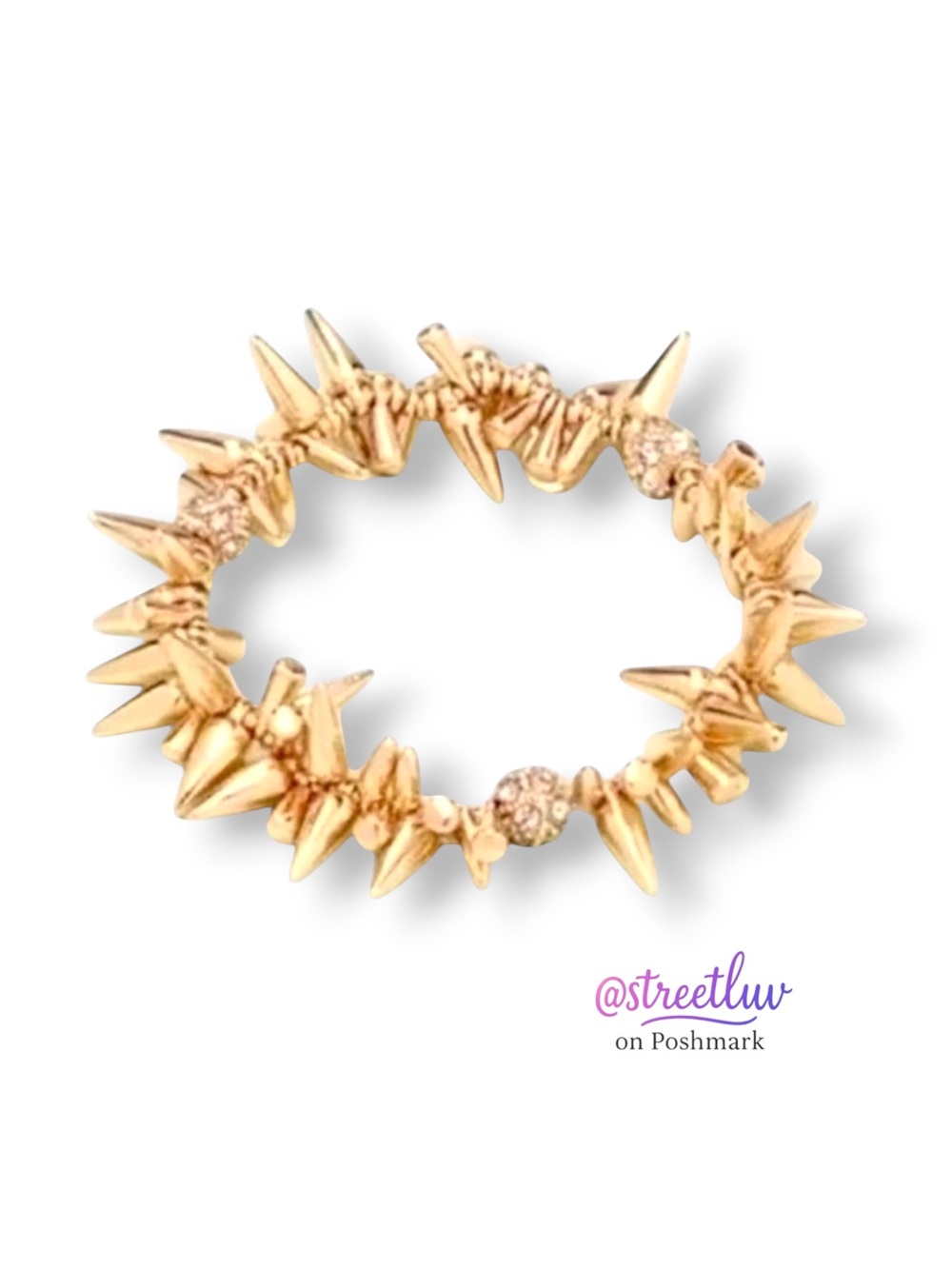 Stella & Dot Gold Renegade Cluster Bracelet